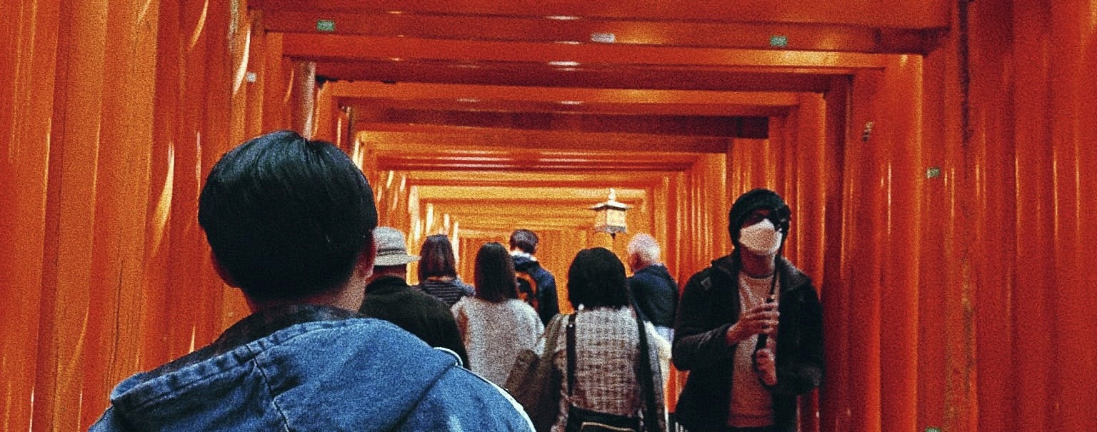 picture of me at the fushimi inari taisha shrines